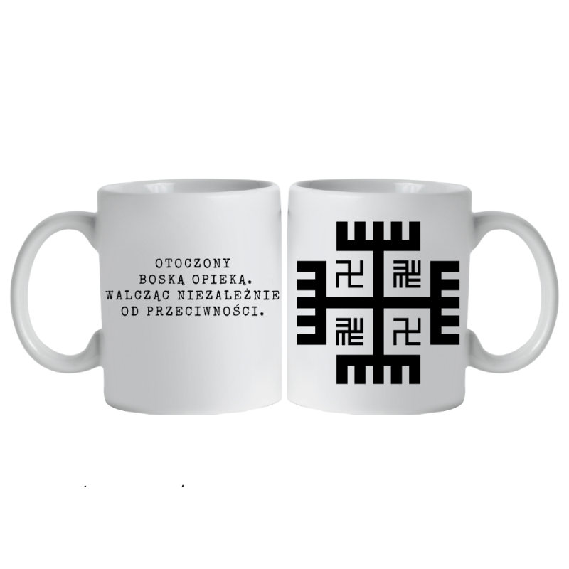 Kubek kulturowy etniczny ręce boga