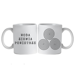 Kubek Triskelion woda, ziemia, powietrze
