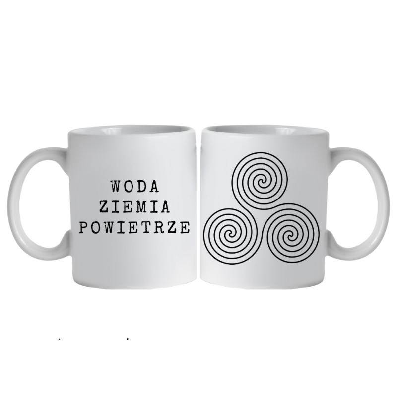 Kubek Triskelion woda, ziemia, powietrze