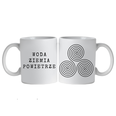 Kubek Triskelion woda, ziemia, powietrze