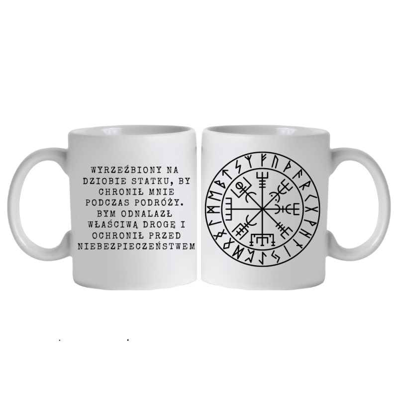 Kubek etniczny kulturowy viking Vegvisir
