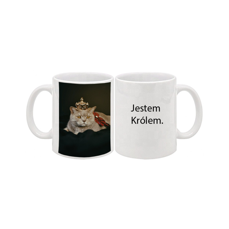 Kubek z kotem królem